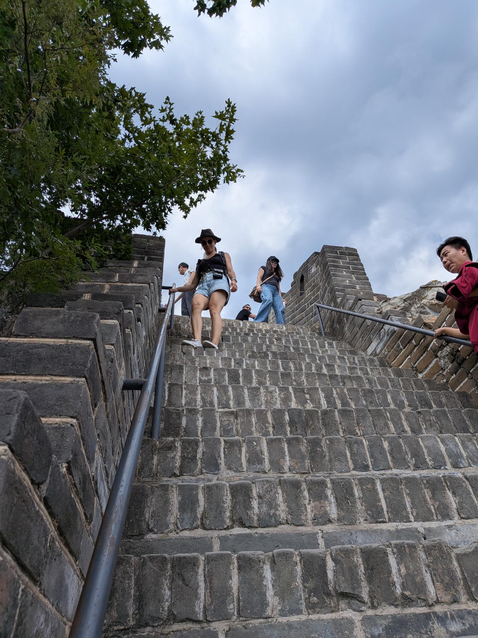 Le fameux passage en diagonale, en montée