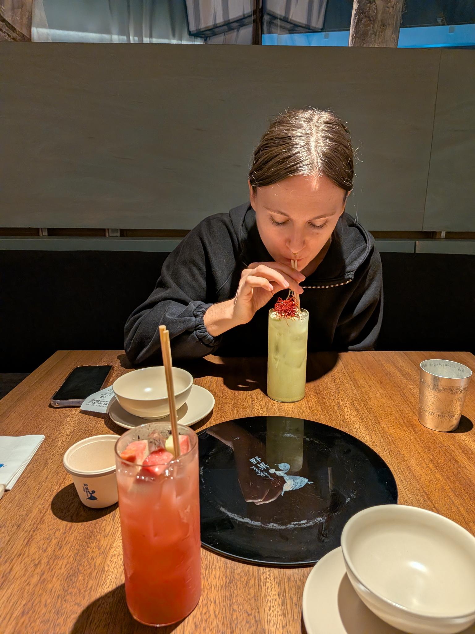 Les boissons du dîner